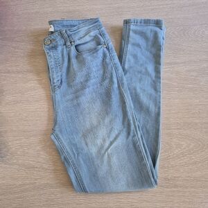 Vintage Soft Skinny Regular Rise Stretch Sky Blue Denim Jeans